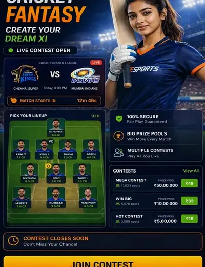 Hero11 (hero11) fantasy cricket & matchday visual 3